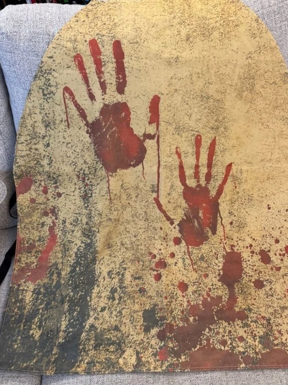 Halloween Apron Bloody Butcher Handprints